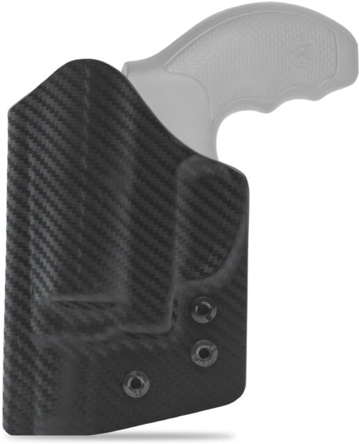 Clip & Carry IWB Kydex Holster for the Smith & Wesson J Frame 442/642/437/637/640/340 2in, Carbon Fiber Black, Right-Handed, SWJ2-CF-BLK-R