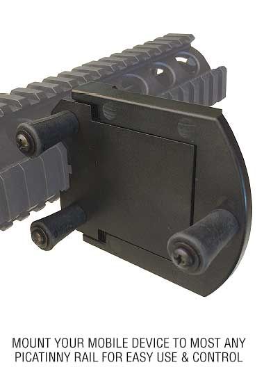 Convergent Hunting Solutions Cell Phone Gun Mount for Picatinny Rail, Black PIC-PHN-MNT