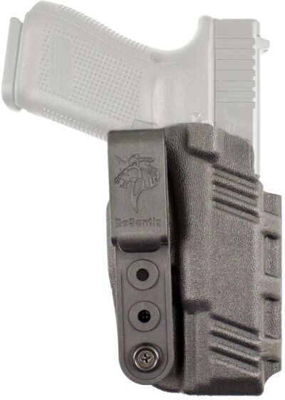 DeSantis Slim-Tuk IWB Kydex Holster, Smith & Wesson M&P 22 Compact/Smith & Wesson M&P 9 Shield EZ, Ambidextrous, Kydex, Black, 137KJ1RZ0