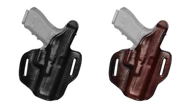 Don Hume H721 Belt w/ Thumb Break Holster, Smith & Wesson M&P Shield, Right Hand, Plain, Saddle Brown, J336821R