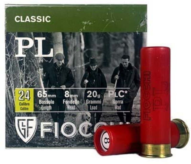 Fiocchi Specialty Shotgun Shells 24 Gauge 11/16oz 2.5in 8 Shot Shotgun Ammunition, 24PL18