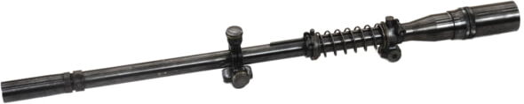 Hi-Lux Optics Malcolm USMC 8x 31mm Sniper Rifle Scope, Vintage Sniper Legal, Mounts, Bases, Recoil Spring, Matte Black, Small, M8USMC