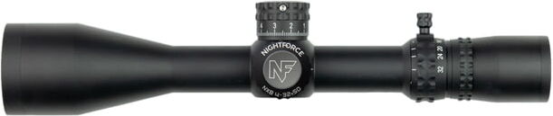 NightForce NX8 4-32X50mm Rifle Scope F2, ZeroStop, .1 Mil-Radian, DigIllum, PTL, Mil-CF2D, Black, C640