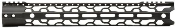 ODIN Works AR-10 15.5in .308 O2 Lite Free Float Forend, M-LOK, Low Profile, Black, F-15-ML-O2-308-2.00