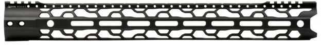 ODIN Works O2 Lite Free Float AR10 M-LOK Forend, QD, High Profile, Black, 17.5 in, F-17-ML-O2-308-2.06