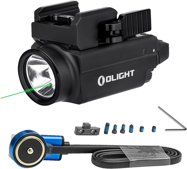 Olight Baldr S Tactical w/ Green Laser LED Flashlight, 800 Lumens, Black, FL-OL-BALDRS-BK