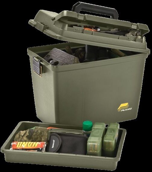 Plano Magnum Ammo Box with Lift out Tray and Dividers, O.D. Green, 181206