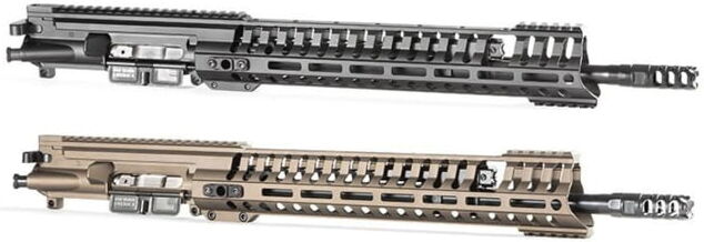 POF USA P415 Edge Upper Receiver Assembly, 5.56x45mm NATO, 34 in Length, 10.5 in Barrel, 5 Position Adjustable, M-Lok Edge, Three-Prong Flash Hider, Olive Drab, 1988