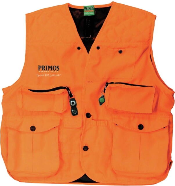 Primos Hunting Gunhunter's Vest, Blaze Orange, Extra Large, 65703