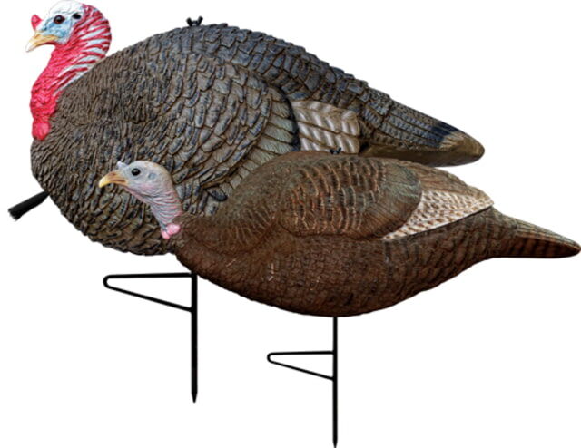 Primos Hunting Turkey Decoy Lil Gobbstopper Jake/Hen Combo, Molded Rubber, 69075
