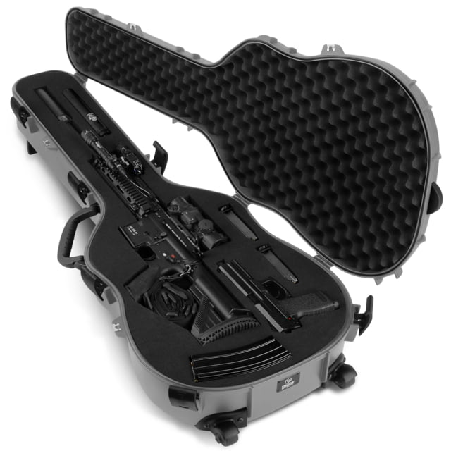 Savior Equipment Ultimate Guitar Single Rifle Case, Grey, 45in H x 17in L x 5in W, RC-GT-ACOUSTIC-GS