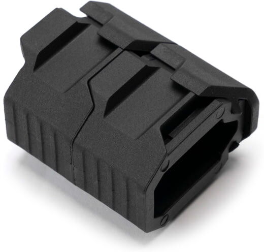 Strike Industries Stacked Angled Grip w/ Cable Management System Compatible w/M-LOK Slots, Black, One Size, SI-AR-CMS-SAF