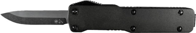 Templar Knife Premium Lightweight Cali Legal,1.85in, Aluminum, Drop, Black D2, Black Rubber, CA-BR-32-1