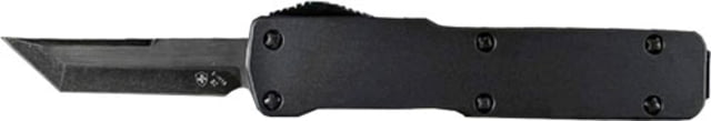 Templar Knife Premium Lightweight Cali Legal,1.85in, Aluminum, Tanto, Black D2, Black Rubber, CA-BR-22-1