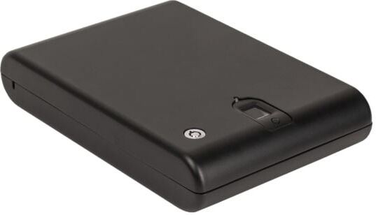 Tracker Safe Single Pistol Safe-Biometric Lock, 10.75in, Black, SPS-03B