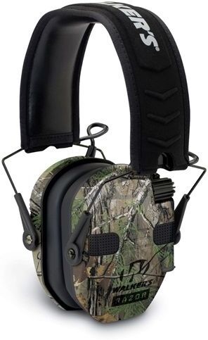 Walkers Razor Slim Electronic Quad Ear Muff, Realtree XTRA, GWP-RSEQM-CMO