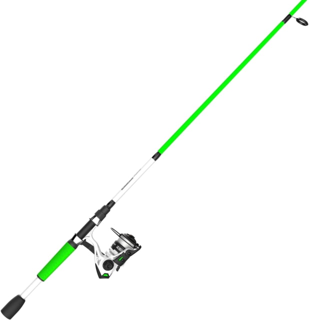 Zebco Roam Spinning Combo Rod, 6ft, Medium-Light, Moderate-Fast, 2 Pieces, 20 Size, Green, ROAMGR20602ML.NS3