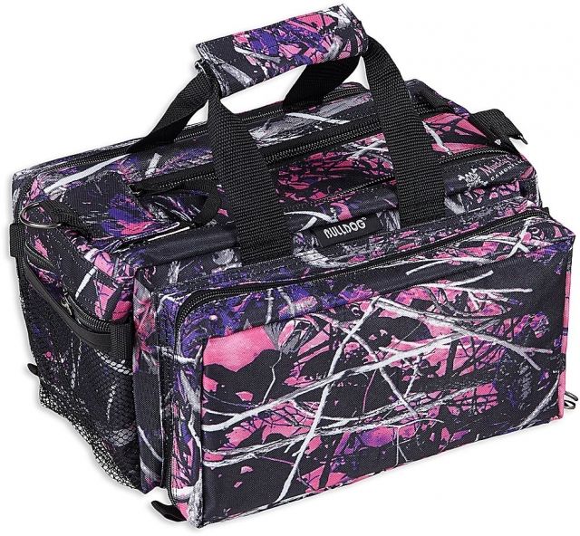 Photos - Backpack Bulldog Cases & Vaults Muddy Girl Camo Range Bag, Deluxe, with Strap - 13i 