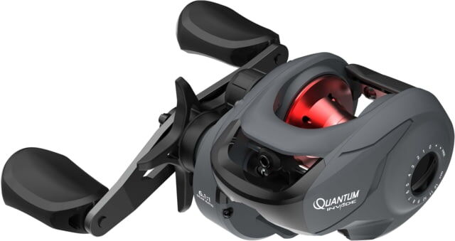 Photos - Other for Fishing Quantum Invade Baitcast Reel, 6.1-1, 4+1, Right Hand, Dark Gray, INV100S.B 