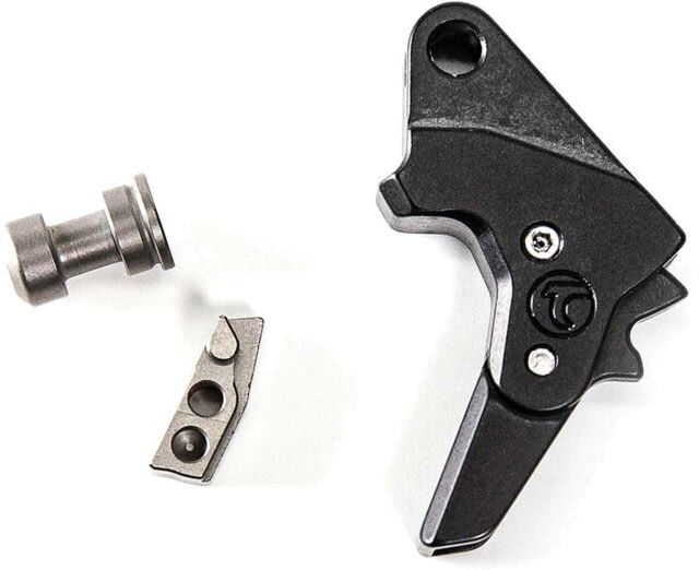 Timney Triggers S&W M&P 1.0/2.0 Alpha Competition Pistol Trigger, Straight, 3lb Pull, NP3 Nickel Teflon, Black, ALPHA SW-MP