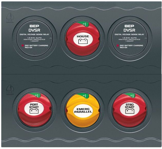 BEP Marine Management Contour Connect Panel f/Twin Engines w/VSR's Battery, CC-803N