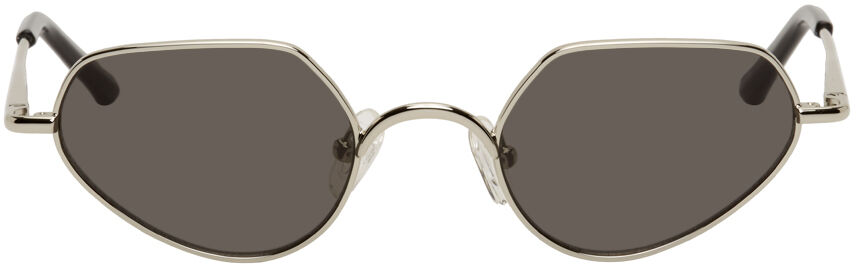 Dries Van Noten Silver Linda Farrow Edition 176 C1 Cat-Eye Sunglasses  - SILVER - Size: UNI - Gender: male