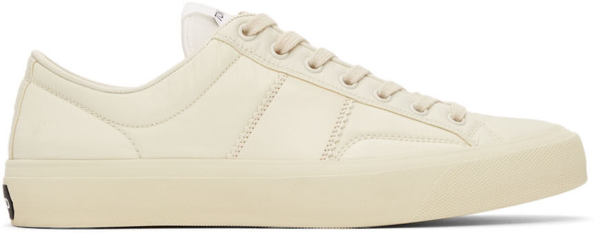 TOM FORD Off-White Nylon Cambridge Low-Top Sneakers  - U1008 OFF WHITE - Size: 43 - Gender: male