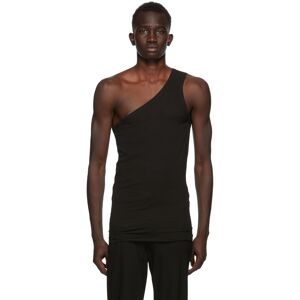 Ann Demeulemeester SSENSE Exclusive Black God of Wild One Shoulder Tank Top  - 099 Black - Size: Small - Gender: male