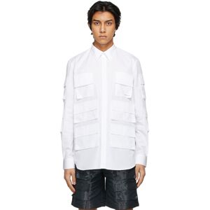 Givenchy White Multipocket Shirt  - 100 WHITE - Size: Small - Gender: male