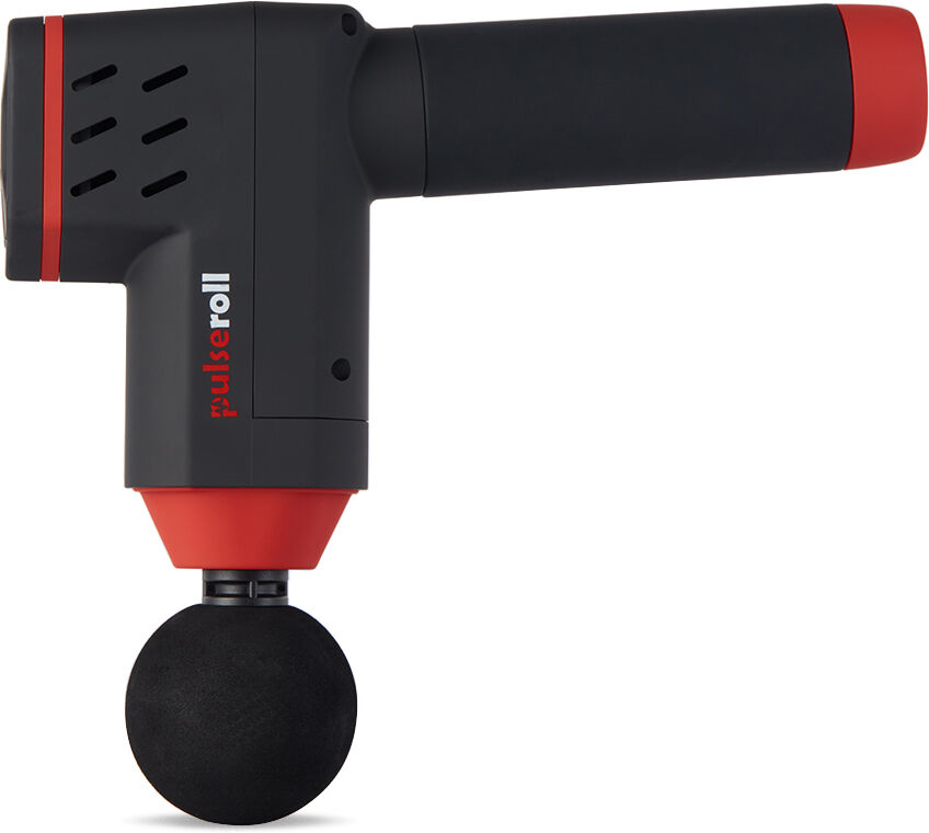 PULSEROLL Black & Red Percussion Massage Gun - Black - Size: UNI - Gender: unisex