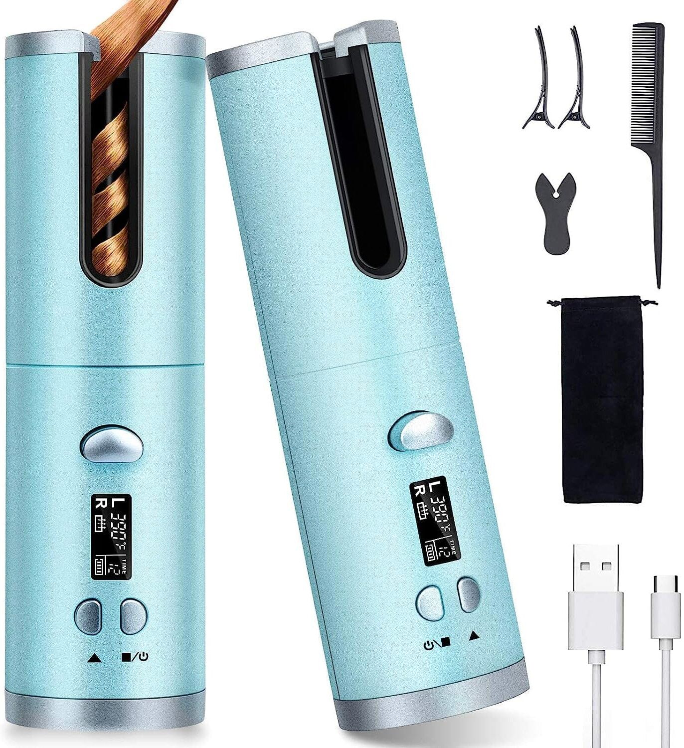 DailySale Unbound Cordless Automatic Hair Curler