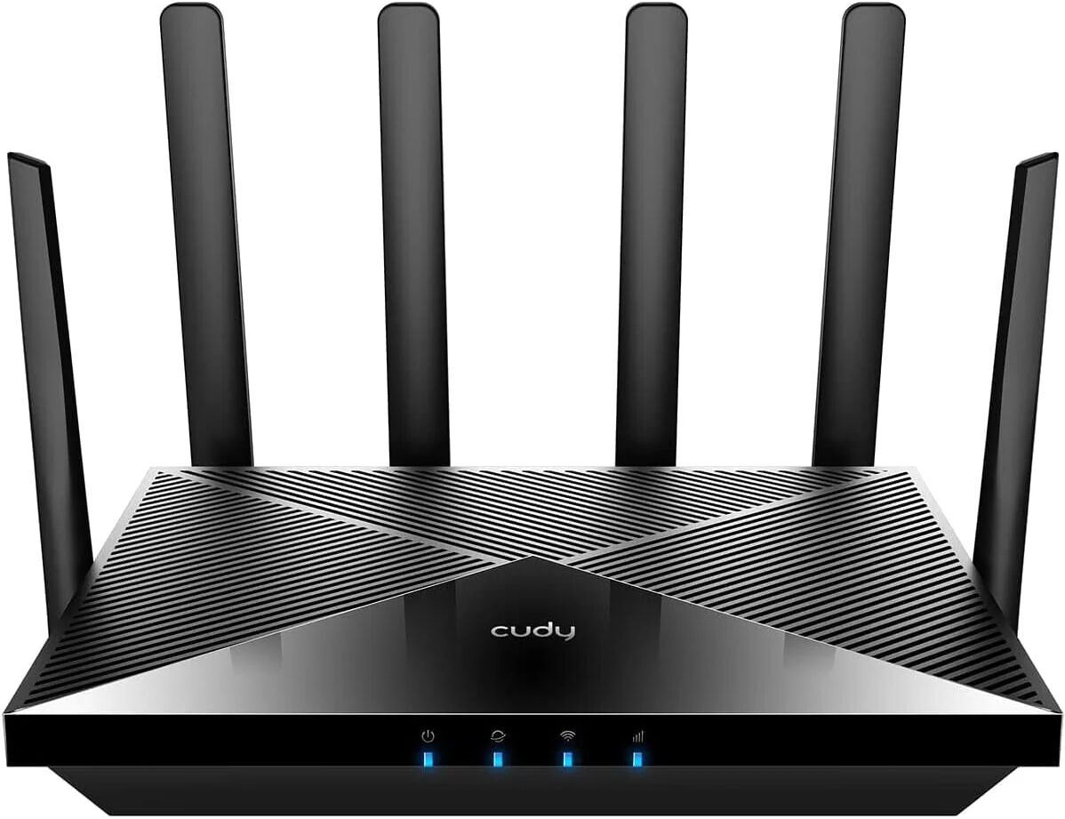 DailySale Cudy New 5G NR SA NSA AX3000 WiFi 6 CPE Router, AX3000 Dual SIM 5G Cellular Router (Refurbished)