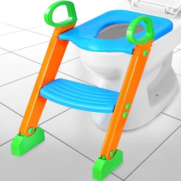 DailySale Potty Training Toilet Seat with Steps