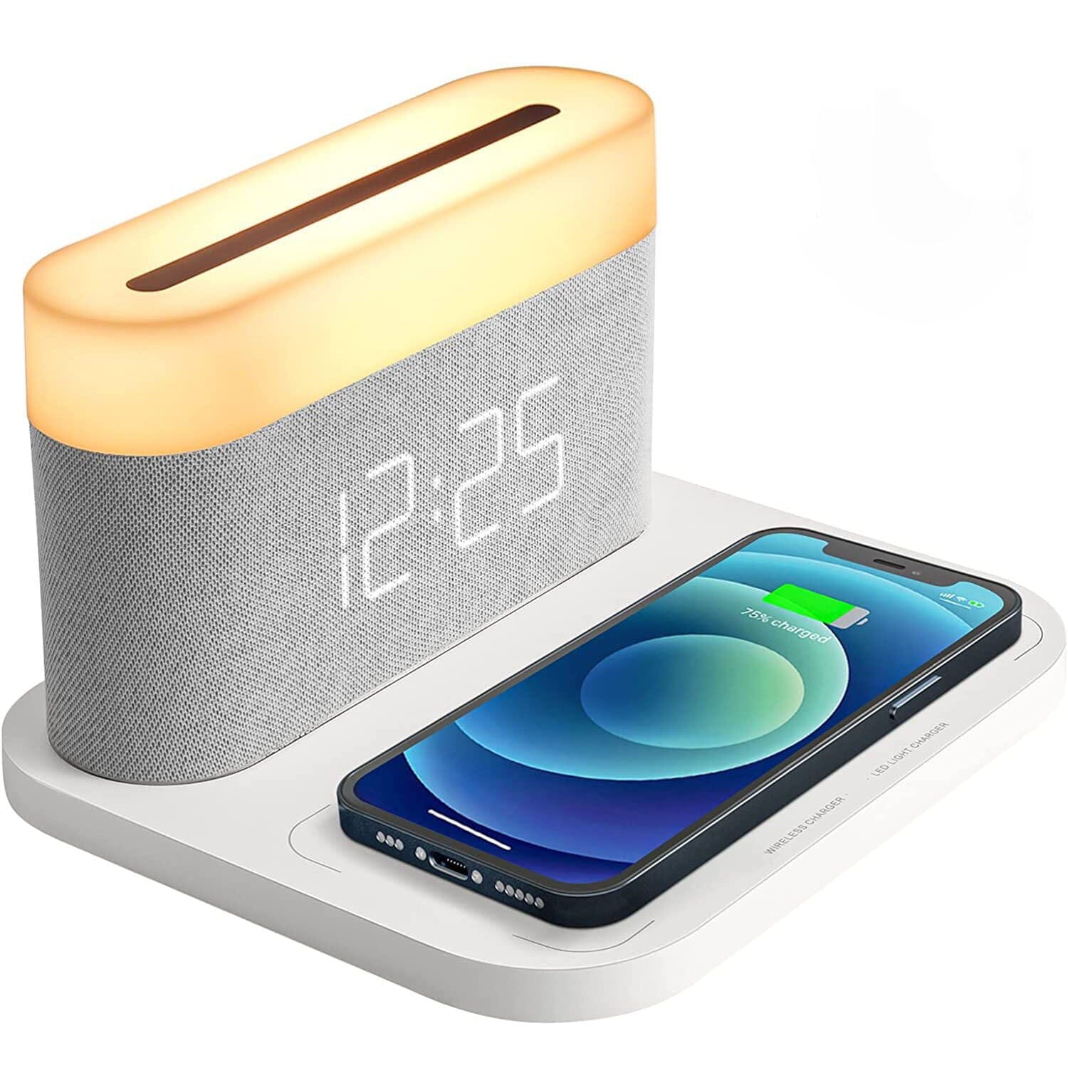DailySale Digital Alarm Clock with Wireless Charging