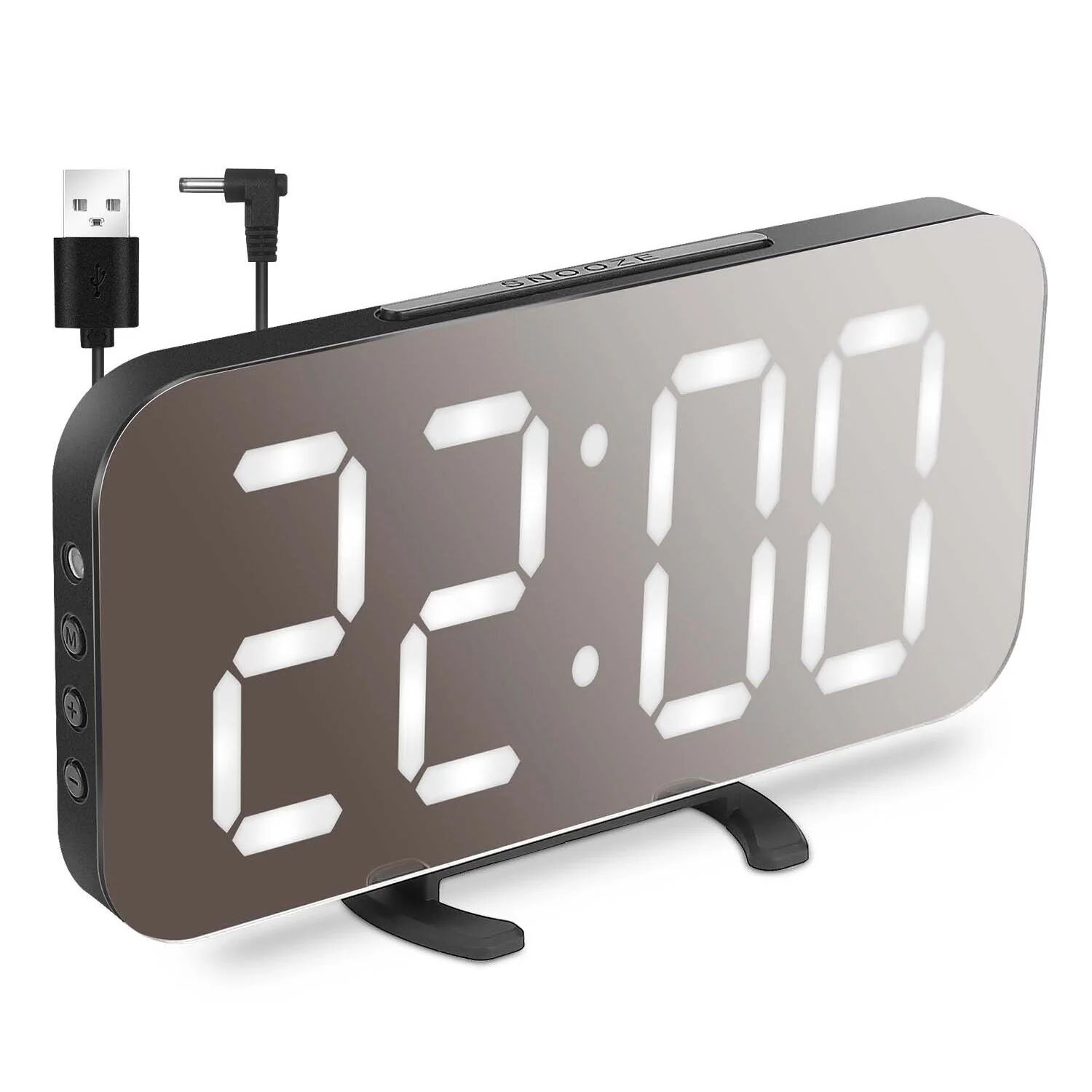 DailySale Mirror LED Electronic Alarm Clock