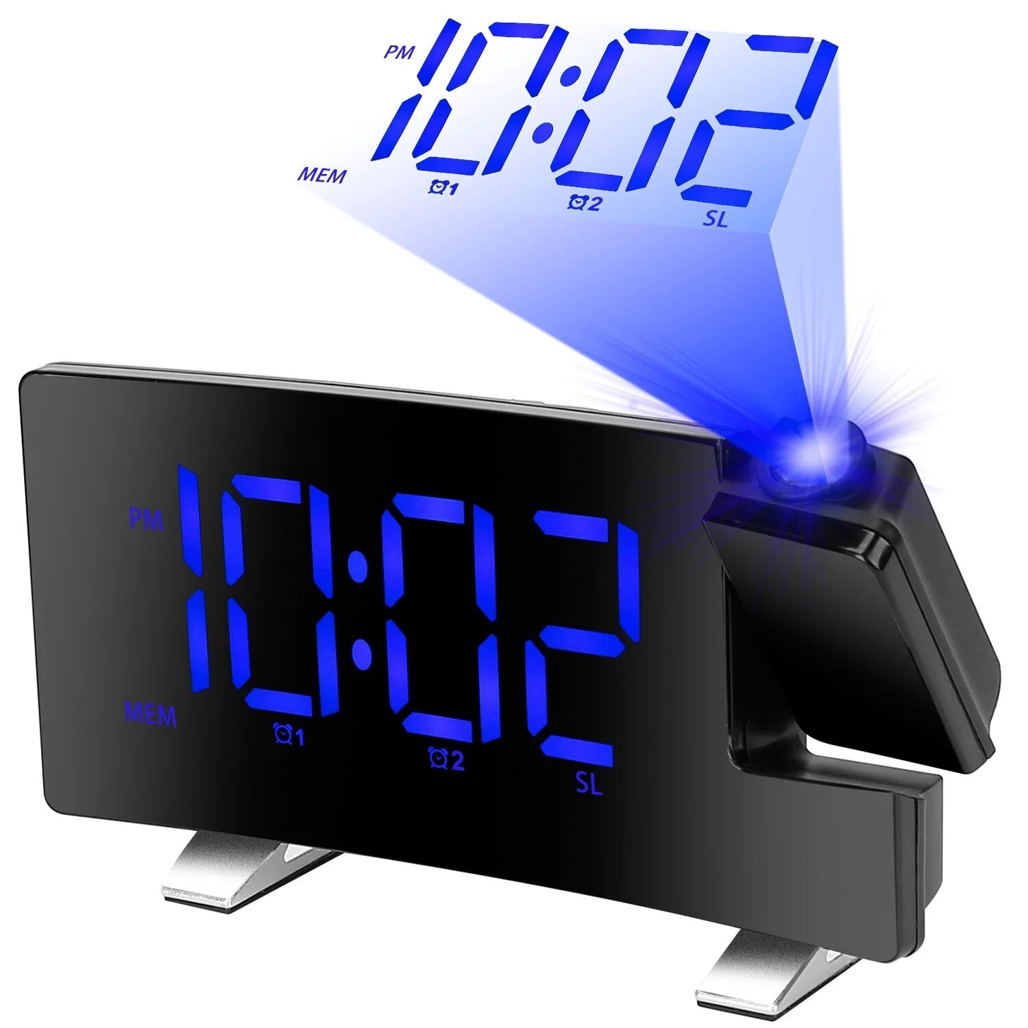 DailySale Projection Alarm Clock with Radio