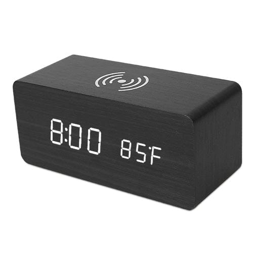 DailySale Qi Wireless Charger Digital Alarm Clock