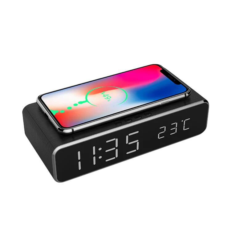 DailySale Wireless Charging Digital Alarm Clock