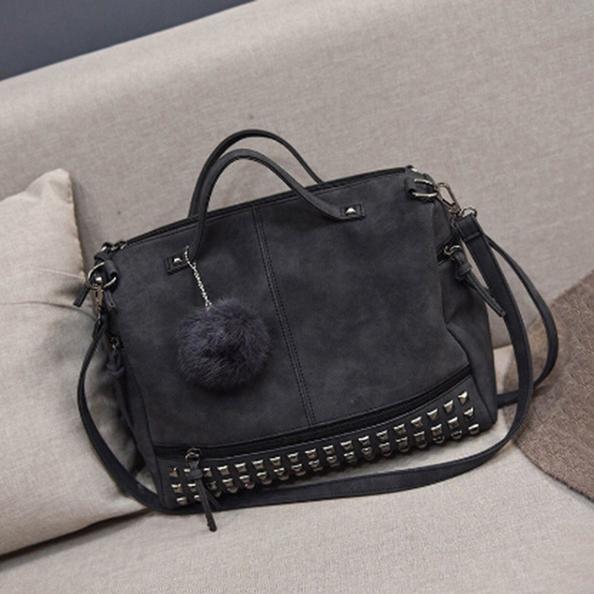 DailySale Women's Leather Casual Handbag
