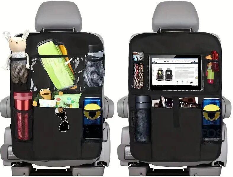 DailySale 2-Pack: Car Backseat Organizer with Touch Screen Tablet Holder