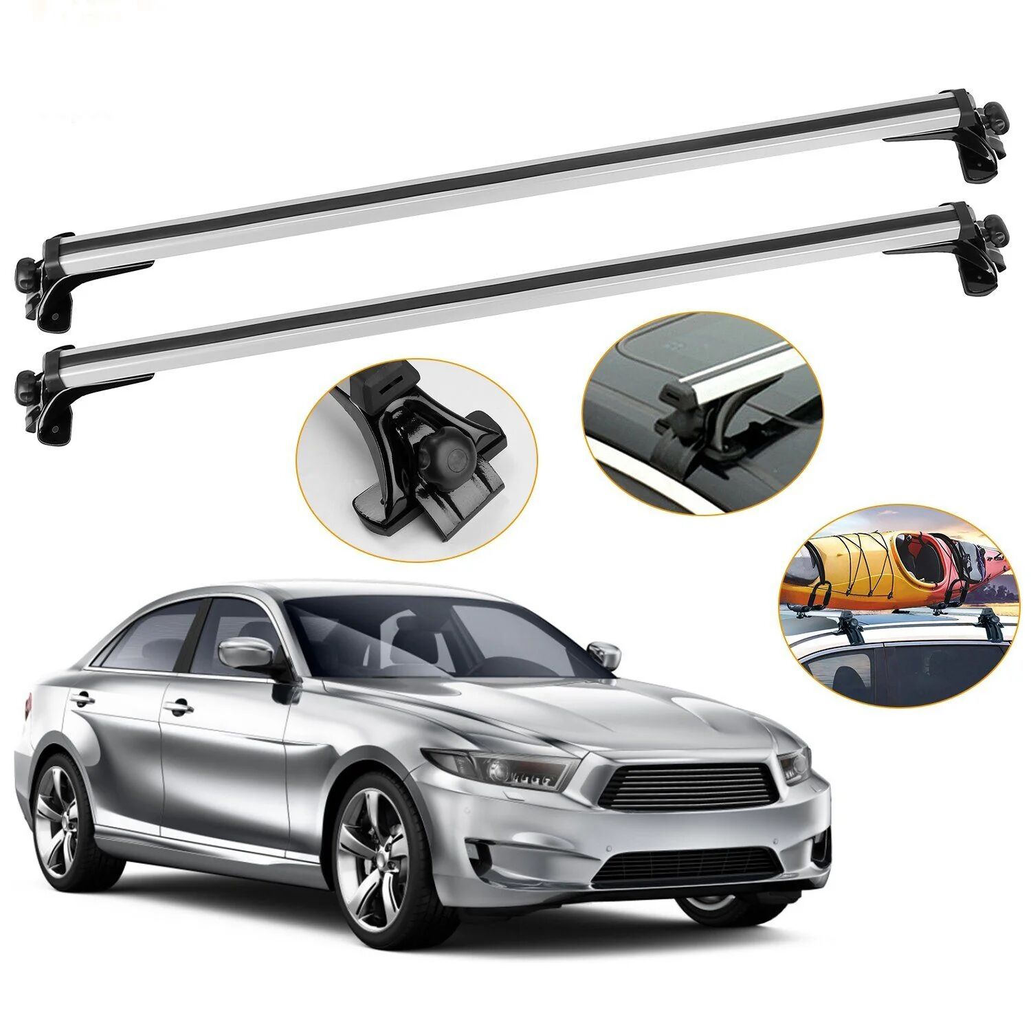 DailySale 47.24-Inch Universal Top Roof Rack Cross Bar