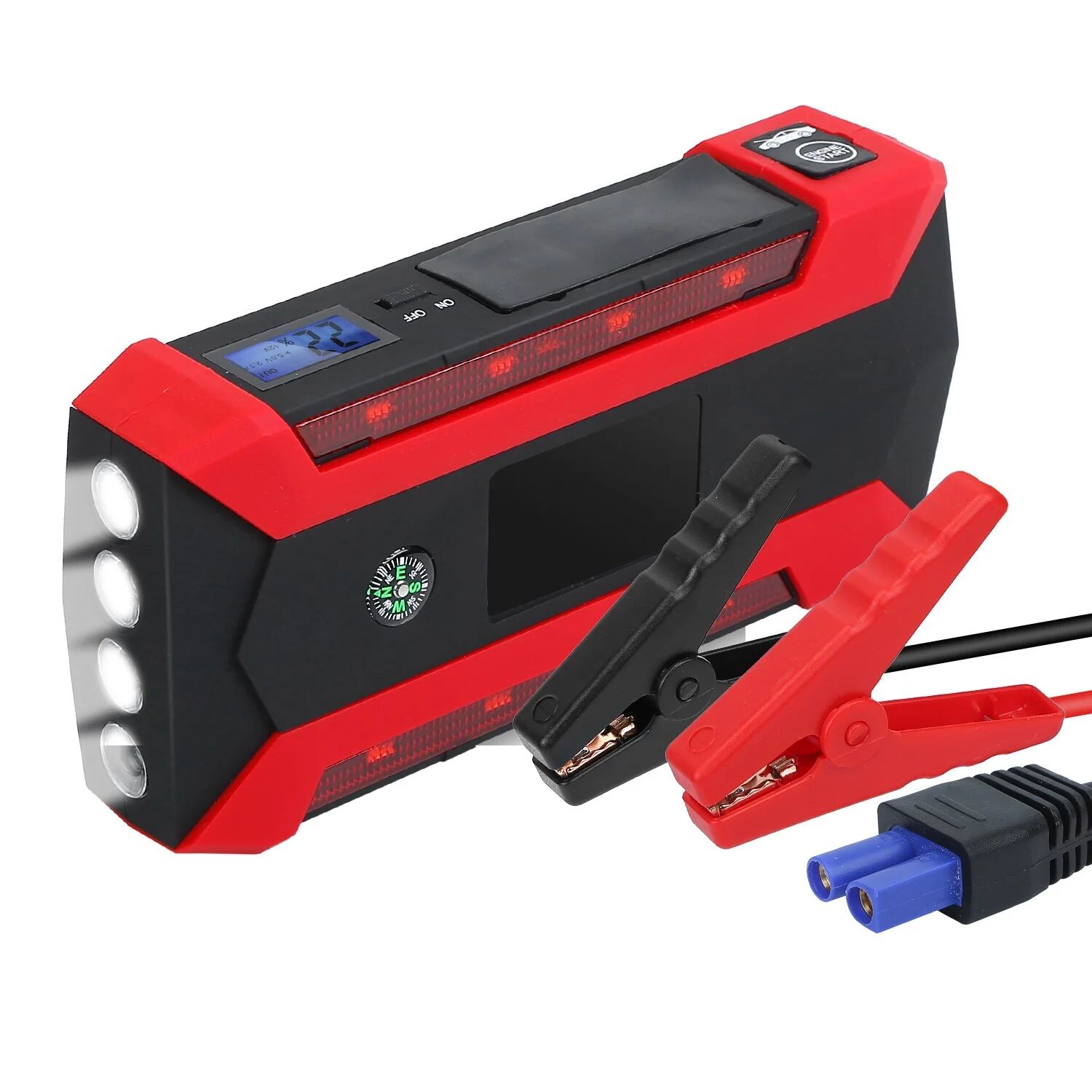 DailySale Car Jump Starter Booster with LCD Screen 4 Modes LED Flashlight