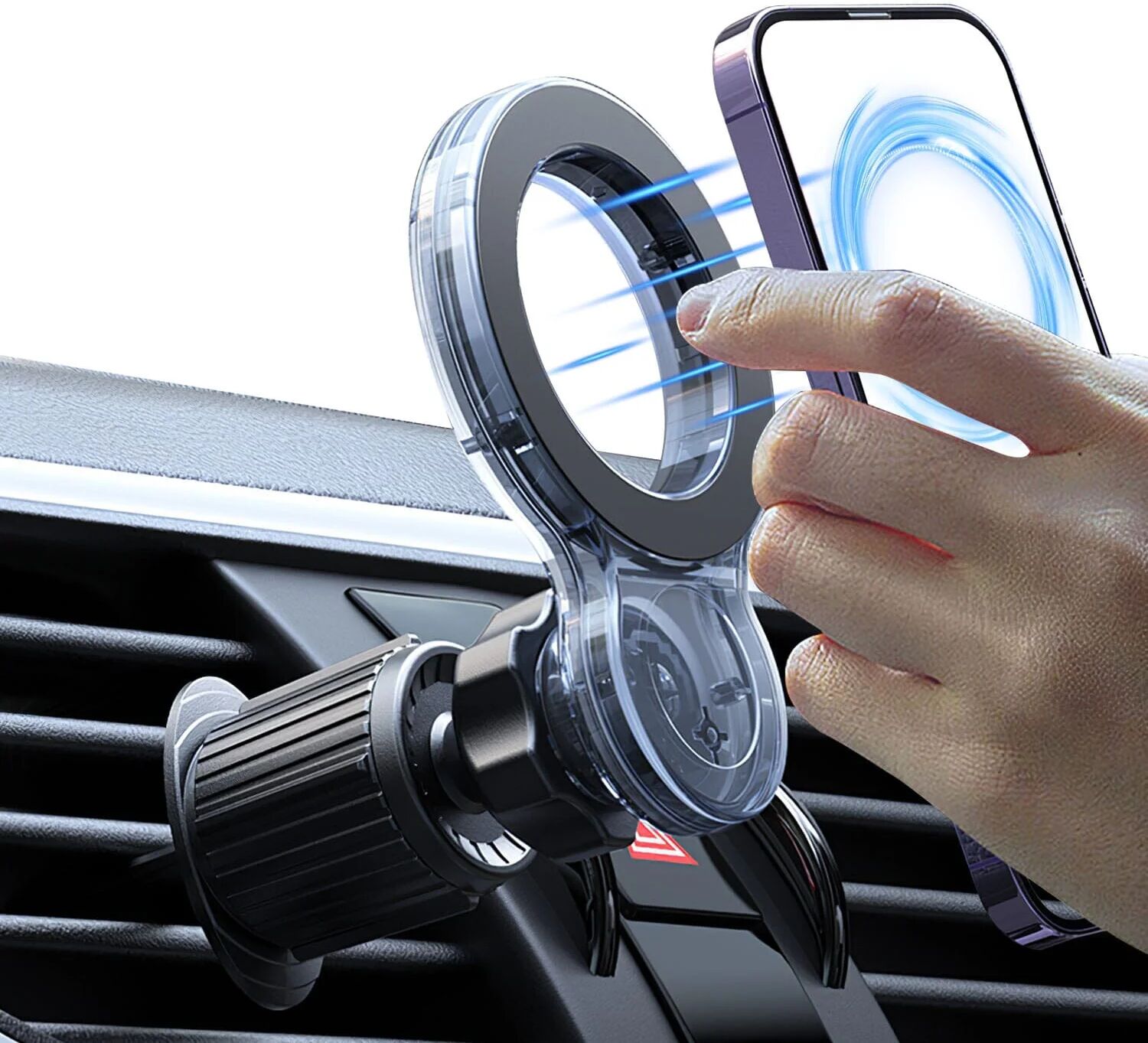 DailySale Car Mount Magnetic Phone Holder For Car 360 Rotation