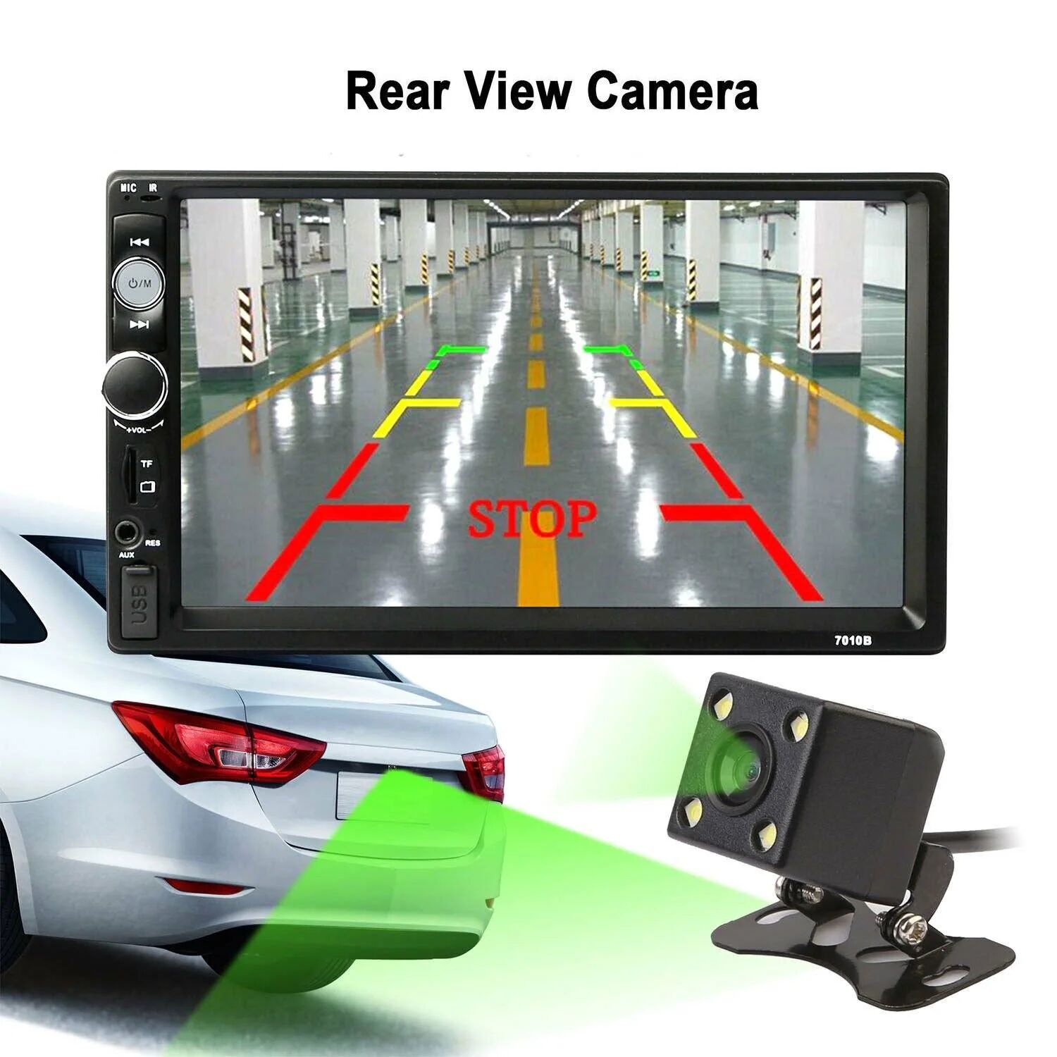 DailySale IMountek 7 Inches Universal Wireless Car MP5 Player with Rear View Camera
