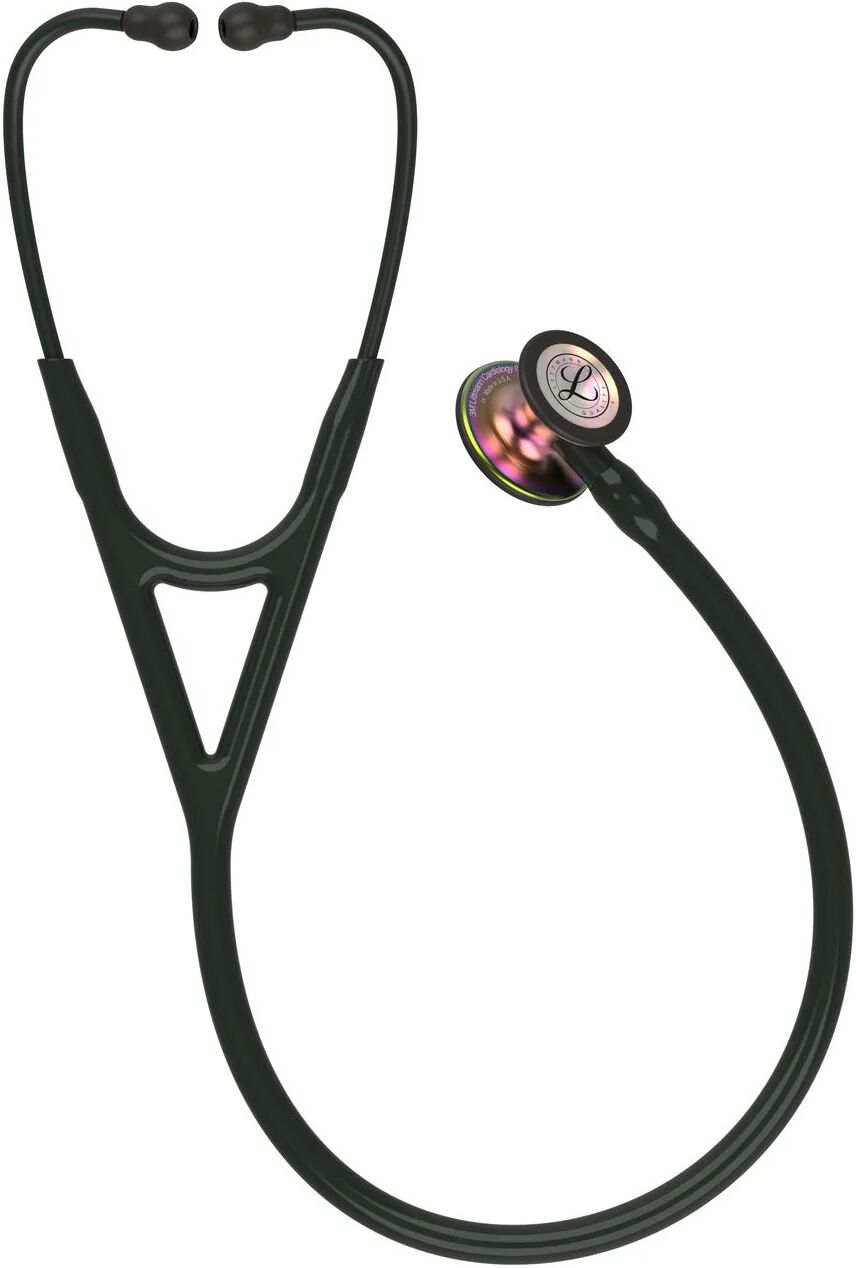 DailySale Littmann Cardiology IV Diagnostic Stethoscope - Rainbow-Finish ChestpieceBlack Tube (6165) (Refurbished)