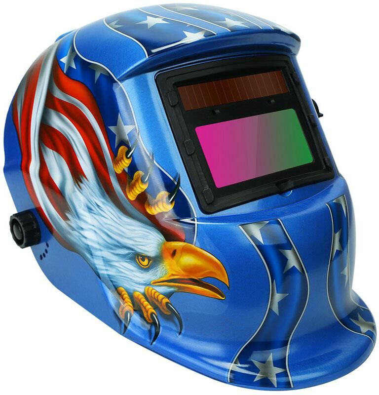 DailySale Welding Helmet Solar Powered Auto Darkening Hood with Adjustable Wide Shade