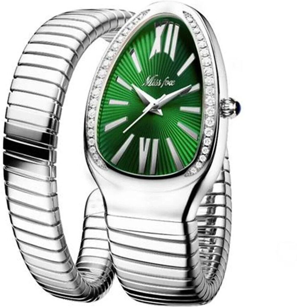 DailySale Women's Snake Shape Luxury Wrist Watch