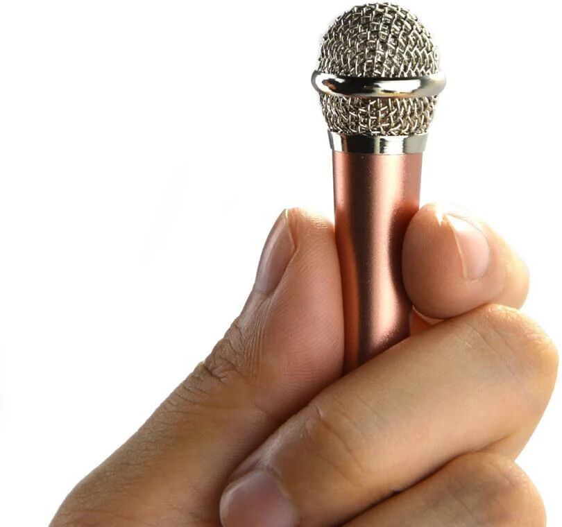 DailySale Miniature Metal Microphone for Karaoke with 3.5 mm Universal Cable