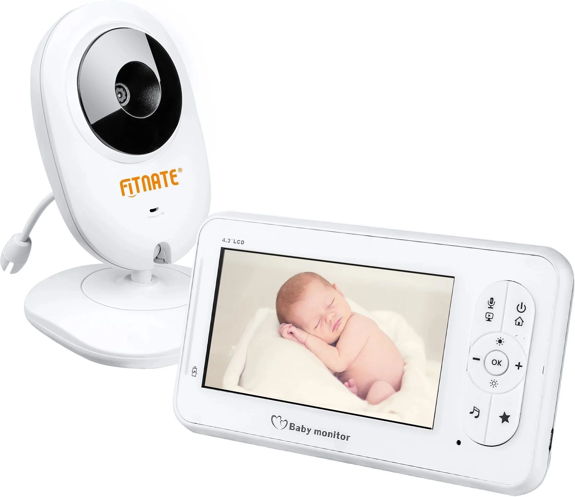 DailySale 4.3" Baby Monitor 2.4Ghz Wireless Camera Video 2-Way Talk