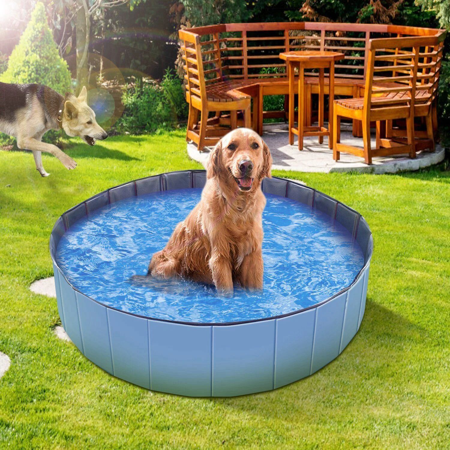 DailySale Foldable Pet Swimming Pool PVC